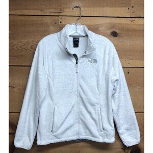 The North Face Osito Full Zip Jacket Womens Size Medium Comfort Fleece White